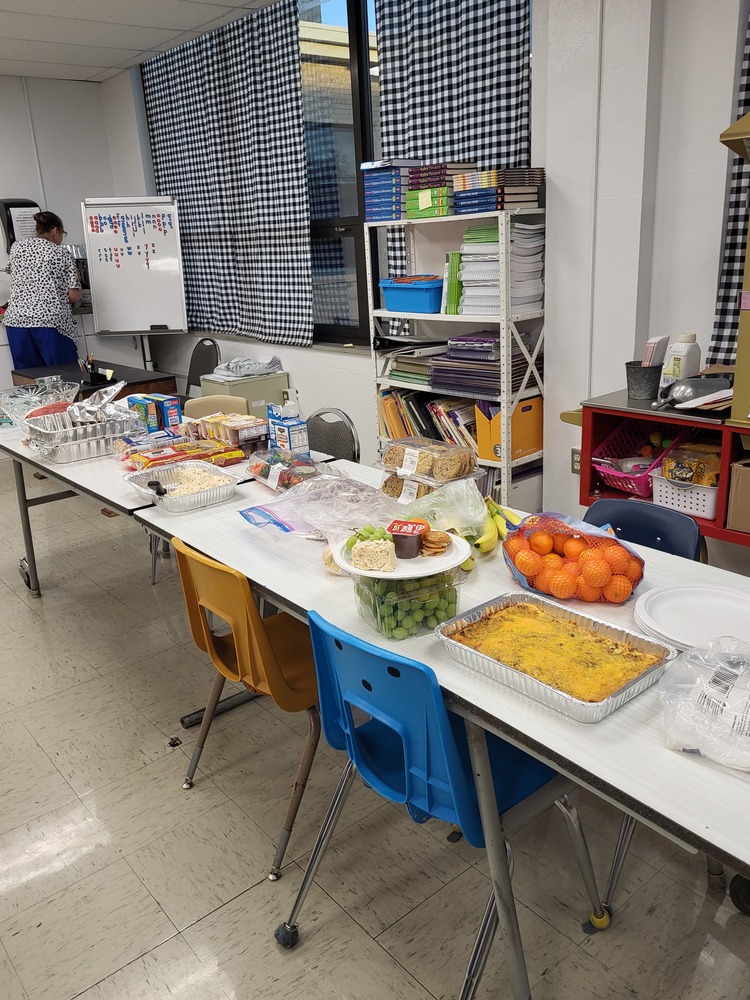 Photo of teacher snacks provided to 