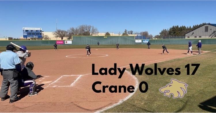 lady wolves over crane