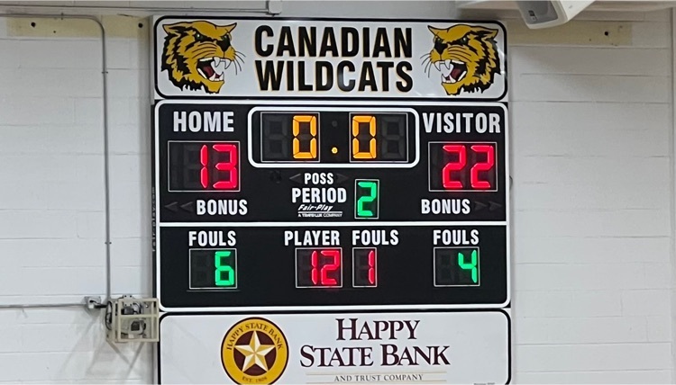 halftime at  Canadian